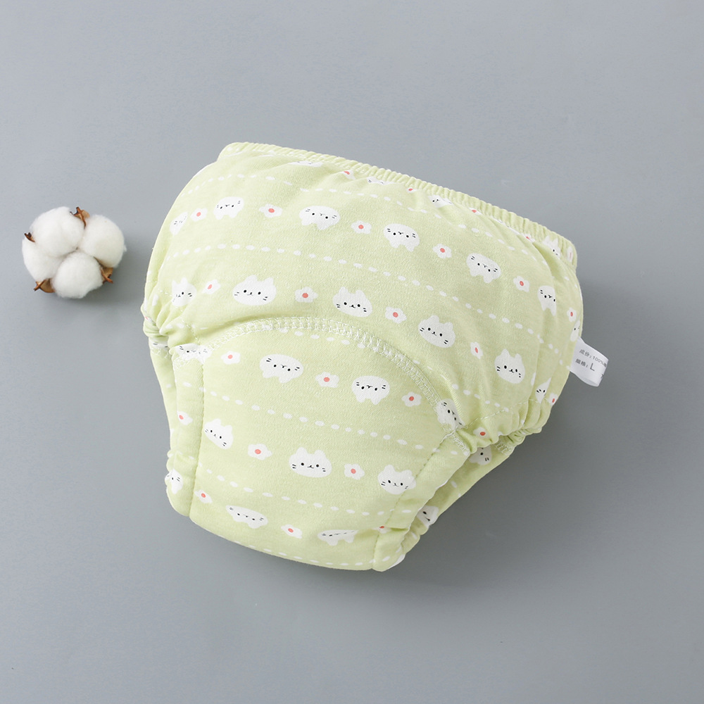 Picture of Baby Training Pants Washable 6-Layer Gauze Diaper Bag Learning Pants Baby Cloth Diaper Pants Breathable Diaper Pants Spring and Summer