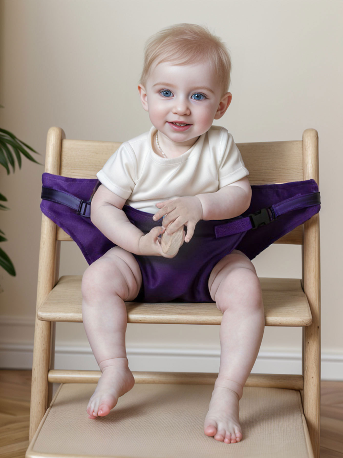Picture of Baby Dining Chair Bag Children's Sitting Training Seat Fixed Strap Folding Portable Simple Eating and Dining Belt