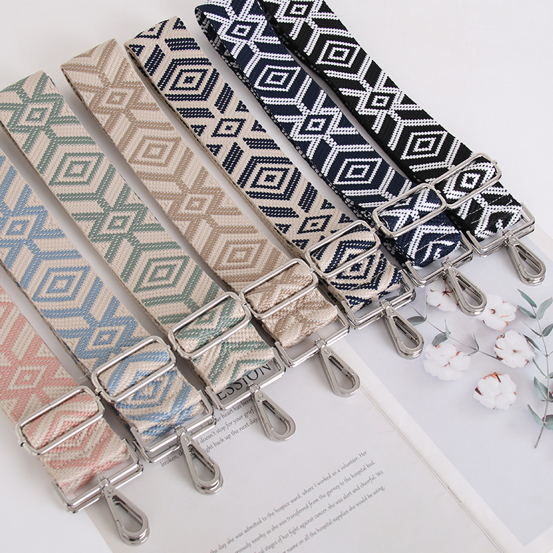Picture of In stock 5cm widened women's bag strap shoulder strap accessories light luxury versatile polygon pattern crossbody strap shoulder strap