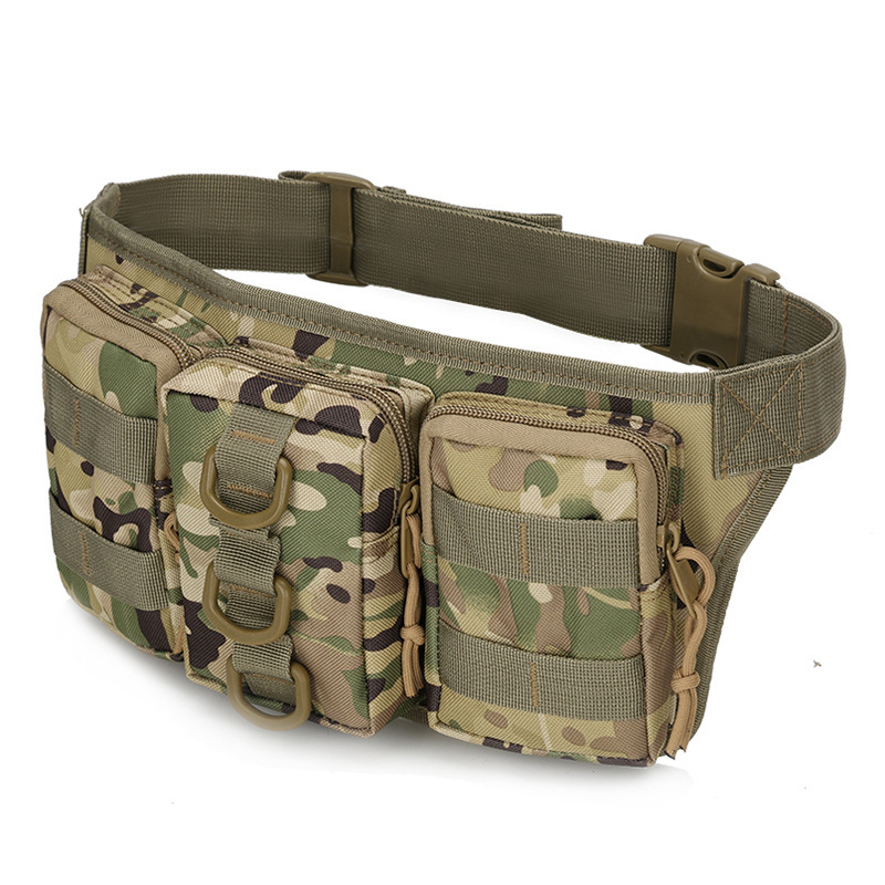 Cross-border manufacturers in stock supply triple small pocket outdoor training camouflage pocket tactical small mountaineering cycling bag