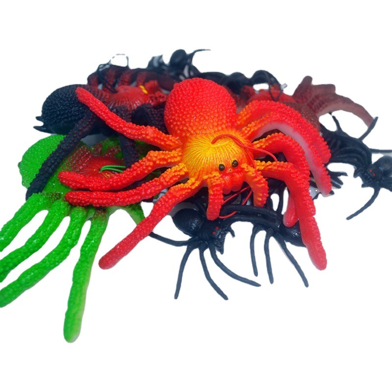 Large Artificial Prank Soft Rubber Spider Toy Cognitive Kidsren's Insect Scary Poisonous Spider