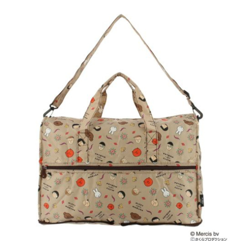 Picture of Japanese New Cherry Maruko Shoulder Handbag Large Capacity Foldable Travel Bag Cartoon Cute Storage Bag