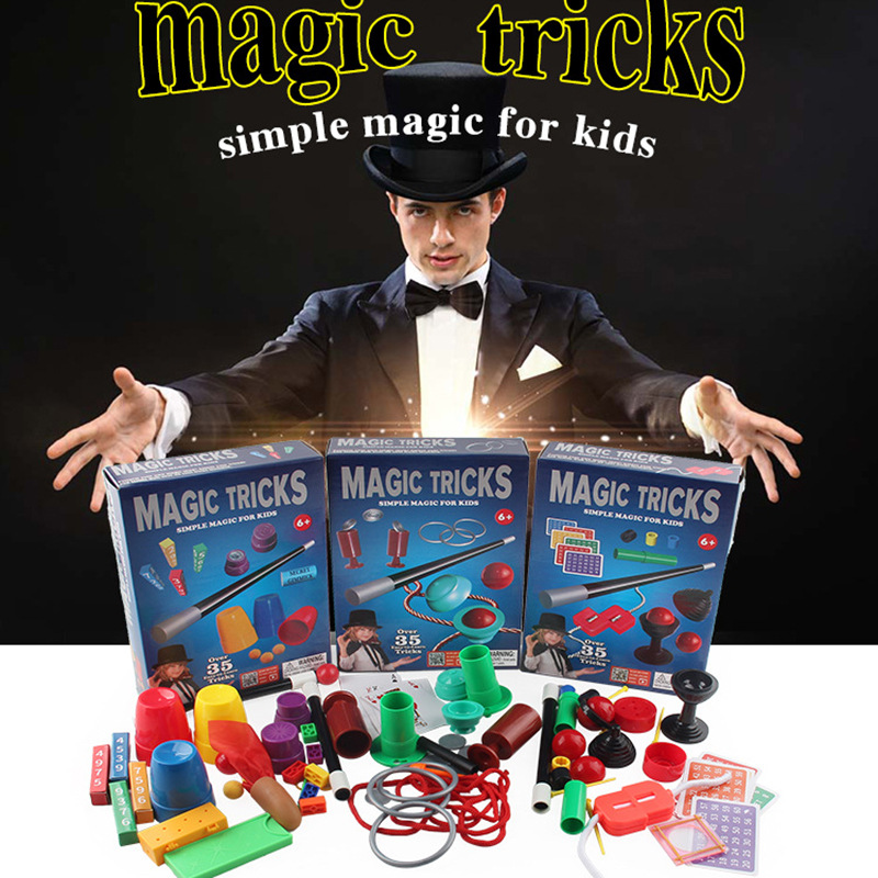 Picture of Cross-border new Amazon hot show children's puzzle magic props with instructions suit toys