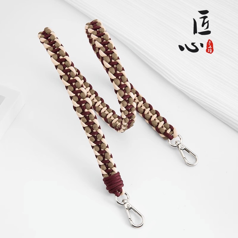 Picture of Craftsmanship Workshop for Longxiang Mini Bag Handmade Woven Shoulder Strap DIY Color Woven Rope Crossbody Bag Strap
