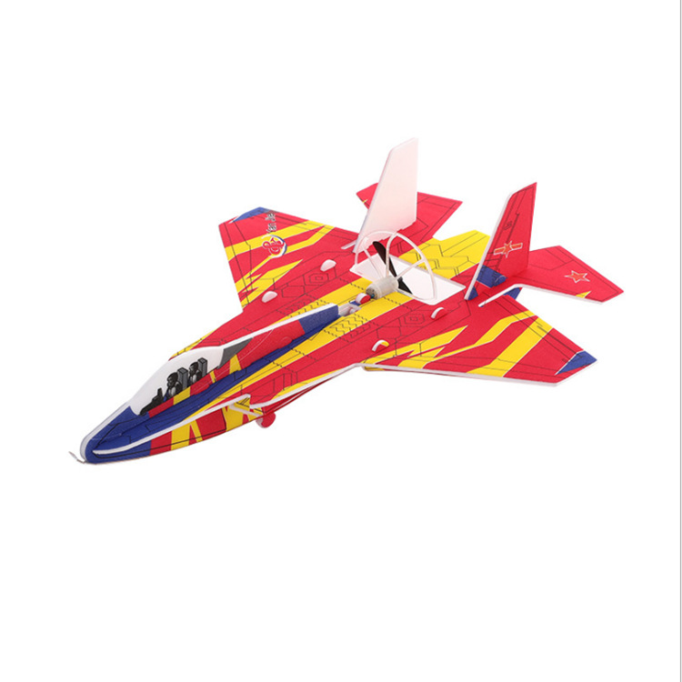Picture of Electric Foam Glider USB Charging Spin-Resistant Hand-Thrown Aircraft Su 35 Fighter Wholesale Remote Control