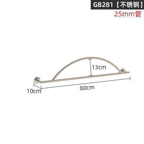 Picture of Stainless Steel Positive Hanging Display Rod Children's Clothing Store Display Rack Wall Hanging One-word Shelf Point Hanging Clothing Store Hanging Hangers