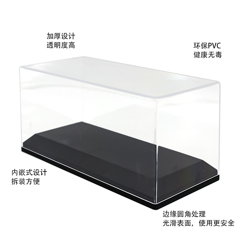 Picture of 1:32PVC car model acrylic display box transparent cover 1:36 base dustproof storage box collection box