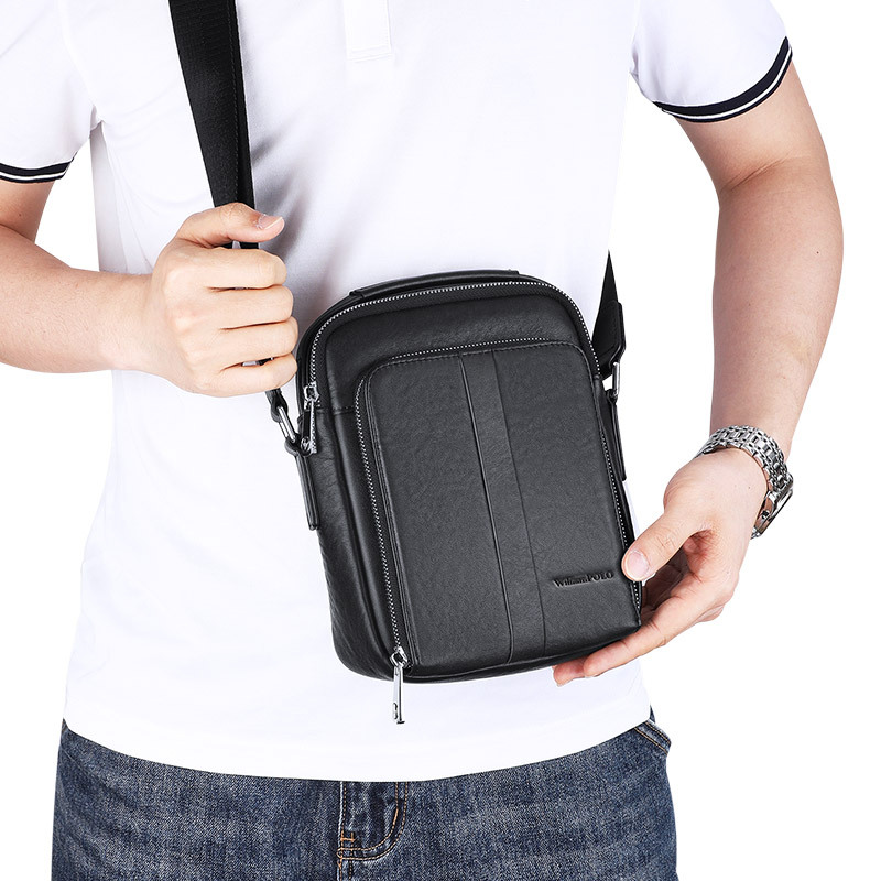 Picture of King Paul Men's Crossbody Bag Shoulder Bag Head Layer Cowhide Bag Mobile Phone Bag Casual Cross-border Wholesale Hair
