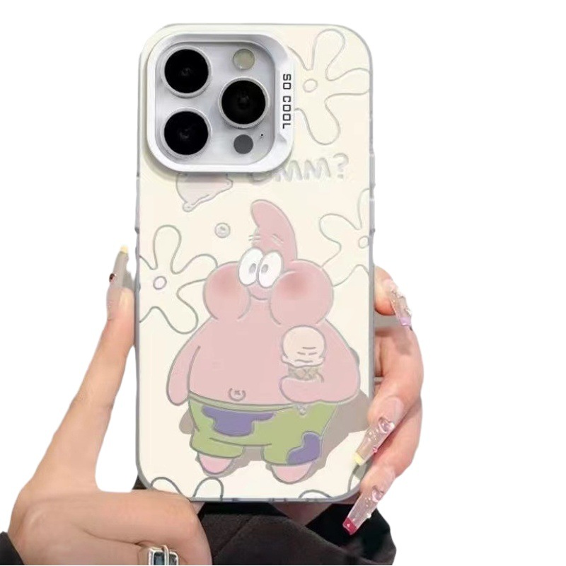 Spongebob Phone Case for Apple 16Pro Cartoon 15Pro Max Couple 14/13/12 Niche 11