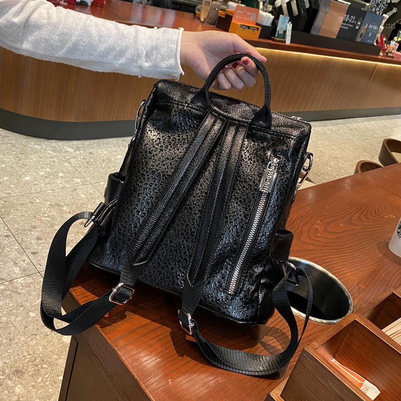 Picture of Rhinestone Backpack 2025 Summer New Fashion All-match High-end Western Style Women's Backpack Large Capacity Travel Bag