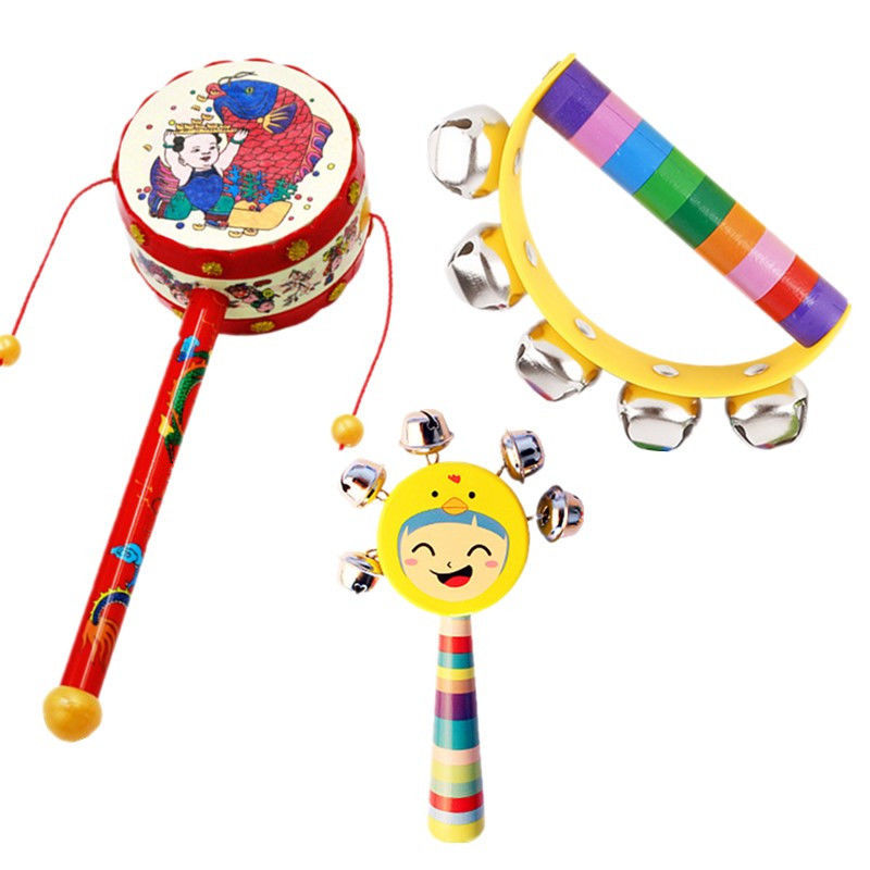 Picture of Newborn baby sand hammer rattle early education puzzle hand bell baby grip training toys 0-6-8-12 months children