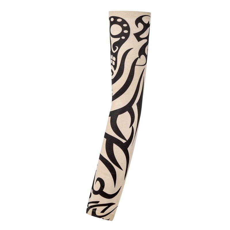 Picture of Outdoor Sleeve Tattoo Sleeve Seamless Men's and Women's Flower Arm Riding Sunscreen Sleeve Tattoo Arm Gifts