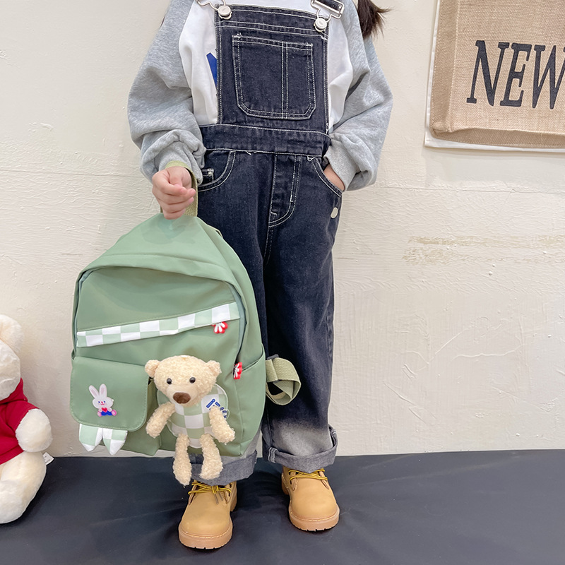 Picture of New Children's Bag 2024 Fashion Backpack Kindergarten Cute Baby Western Style Sweet Bag Bear Cartoon Bag