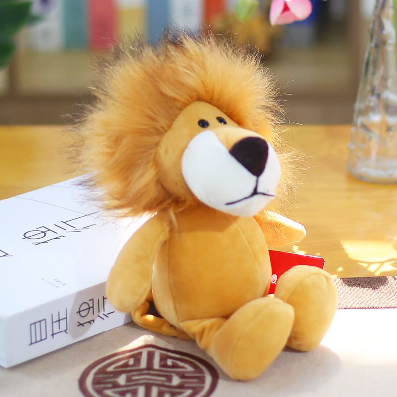 Picture of Forest Animal Doll Plush Toy Elephant Monkey Tiger Lion Giraffe Doll Children's Gifts Wholesale