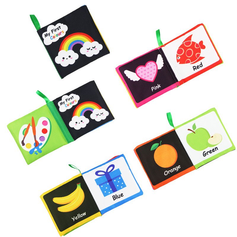 Picture of 34 cross-border newborn early education Enlightenment baby baby cloth book ringing paper BB whistle tear not to rot three-dimensional cloth book