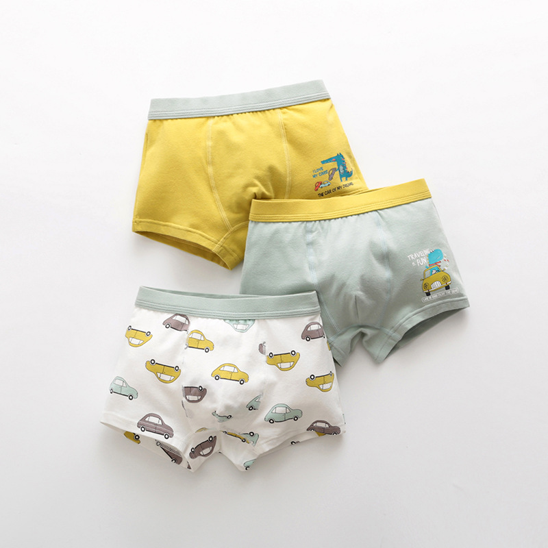 Picture of Summer cotton baby boxer shorts children's cartoon large children's boxer bottoms antibacterial boy underwear wholesale