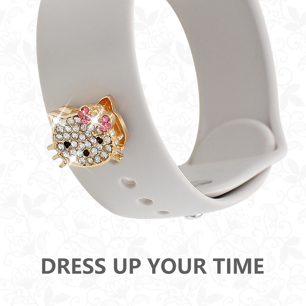 Picture of For Apple Watch Strap Decorative Nail Apple Watch Universal Silicone Strap Rotating Windmill Decoration