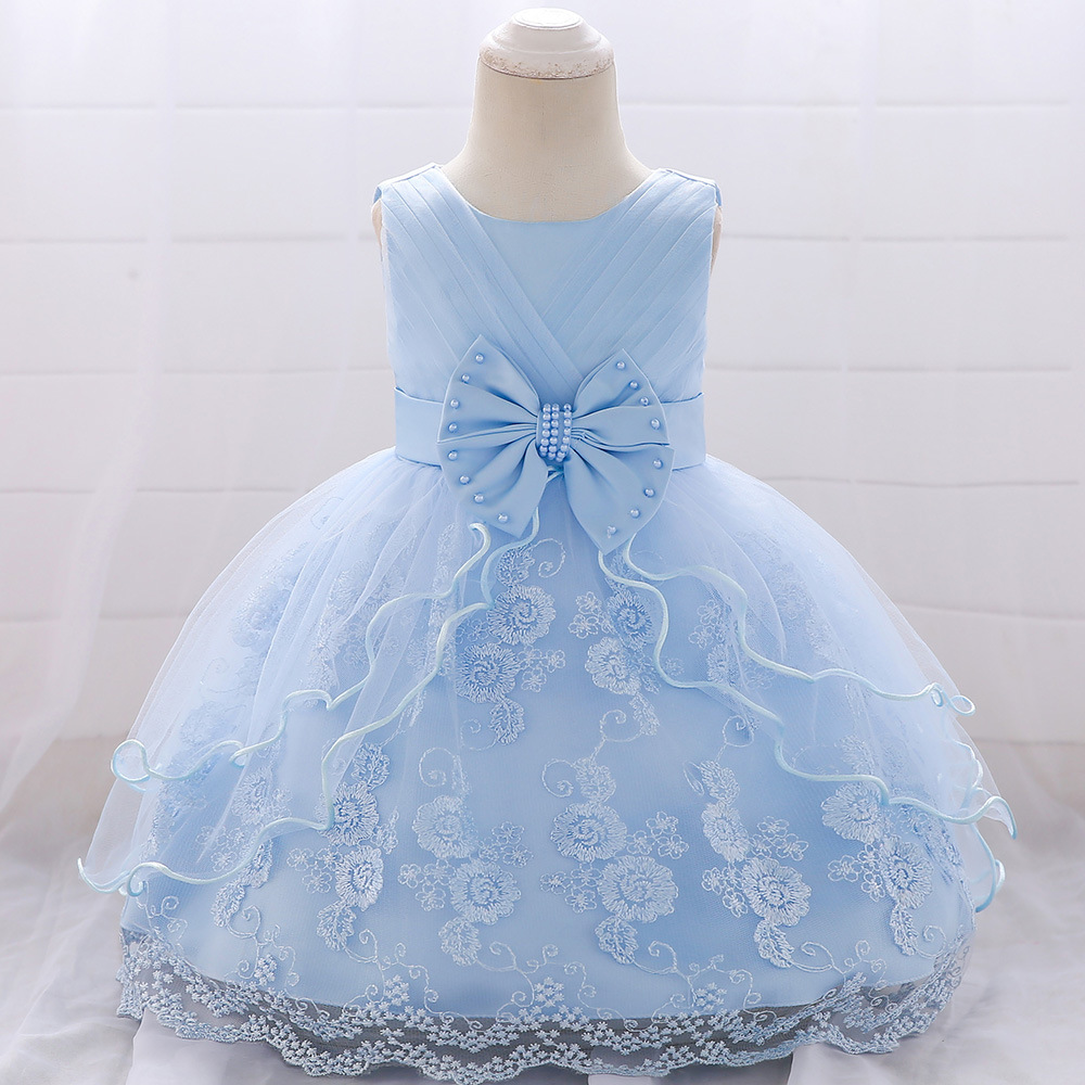 Picture of Cross Border Cotton Princess Dress Dress Baby's Birthday Bow Lace Baby dress Dress