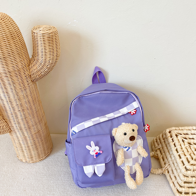 Picture of New Children's Bag 2024 Fashion Backpack Kindergarten Cute Baby Western Style Sweet Bag Bear Cartoon Bag