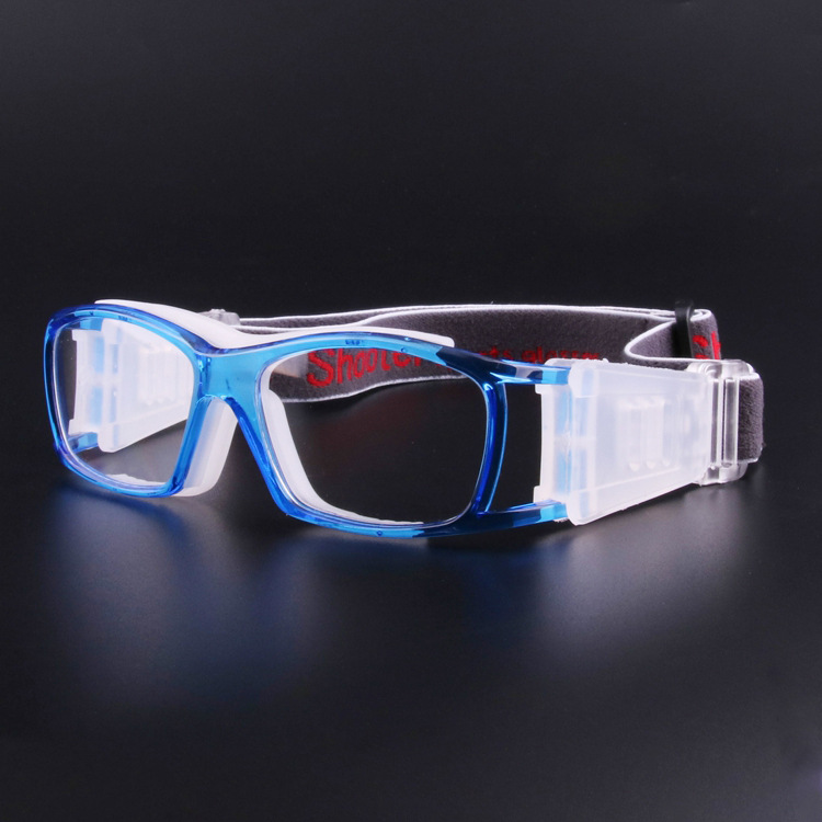 Picture of Fashion Unisex Explosion-proof Outdoor Sports Glasses Three-point Kids Can Equipe with Myopia Goggles Football Glasses Frame