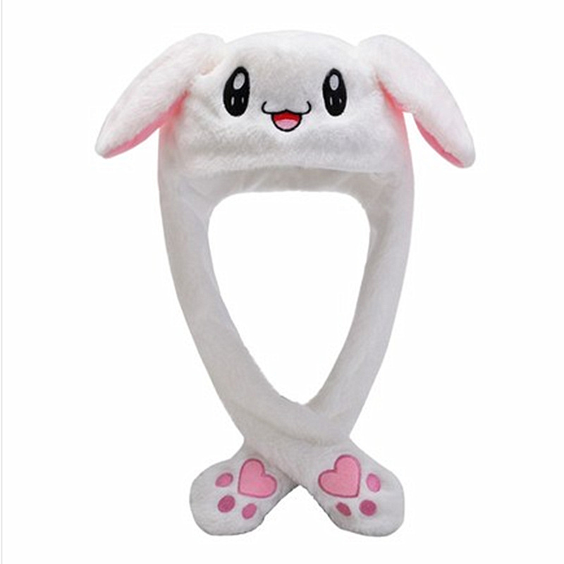 Picture of Shake the sound with the moving rabbit ears hat Net red cute airbag hat a pinch long ears moving rabbit hat
