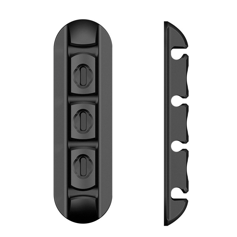Picture of Simple Style Solid Color Data Cable Organizer Charging Cable Multi-Purpose Organizer Stickable Mouse Clamp Solver