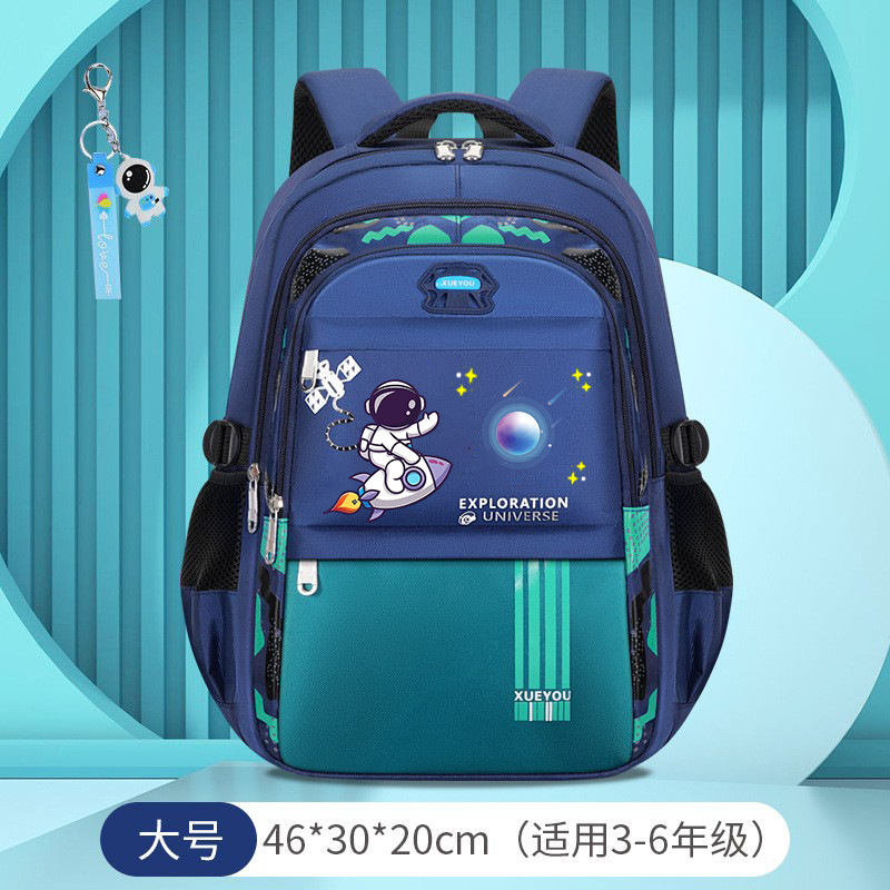 Picture of Space Astronaut Primary School Bag to Reduce Burden and Protect Spine Large Capacity Waterproof Printed Children's School Bag Backpack Wholesale