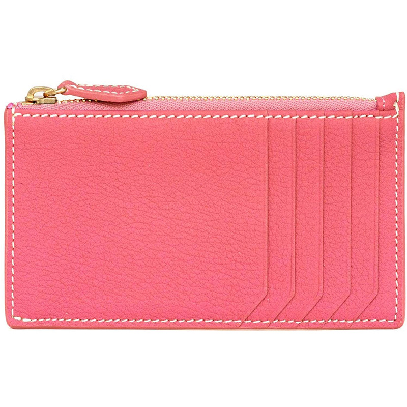 Picture of Japan Amazon Lotte New Women's Genuine Leather Ultra-thin Simple Card Bag Short Cowhide Coin Purse Small Card Set