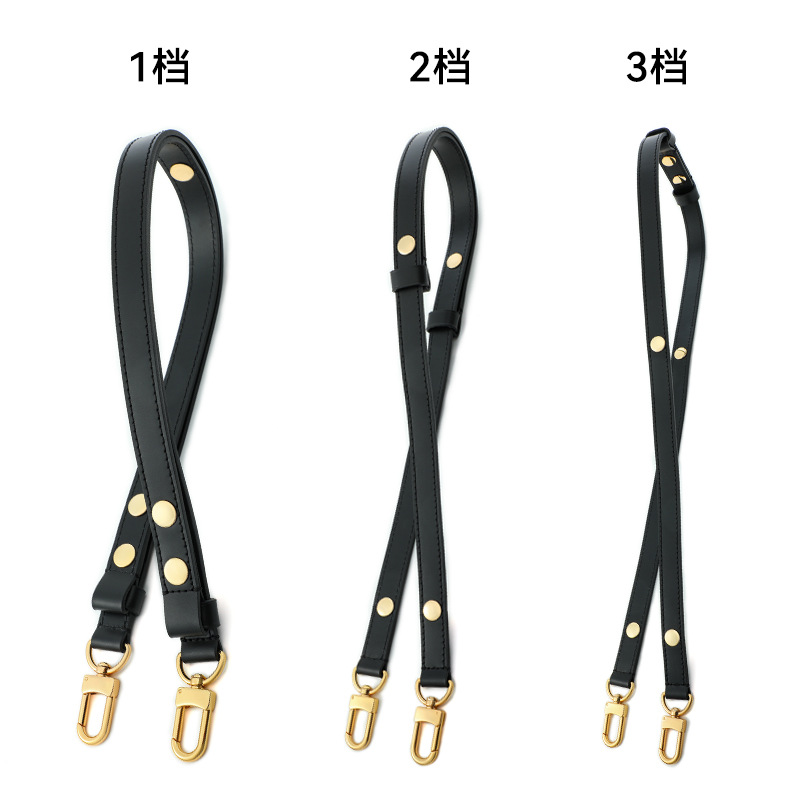 Picture of Mahuangshi MHS-C-38 3rd Gear Adjustable Rivet Shoulder Strap 26 Wash Bag Transformed Brown Women's Bag Shoulder Strap Underarm