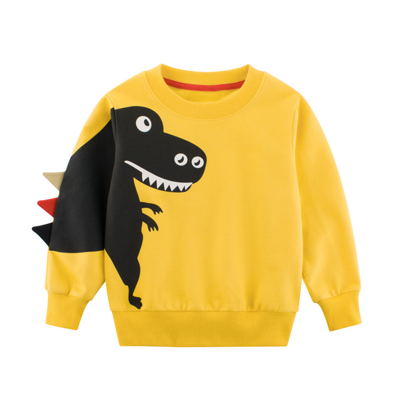 Picture of Korean Fashionable Kidsren's Clothing Autumn New Product 2025 Kidsren's Clothes Kidsren's Dinosaur Sweatshirt One Piece Consignment Ins