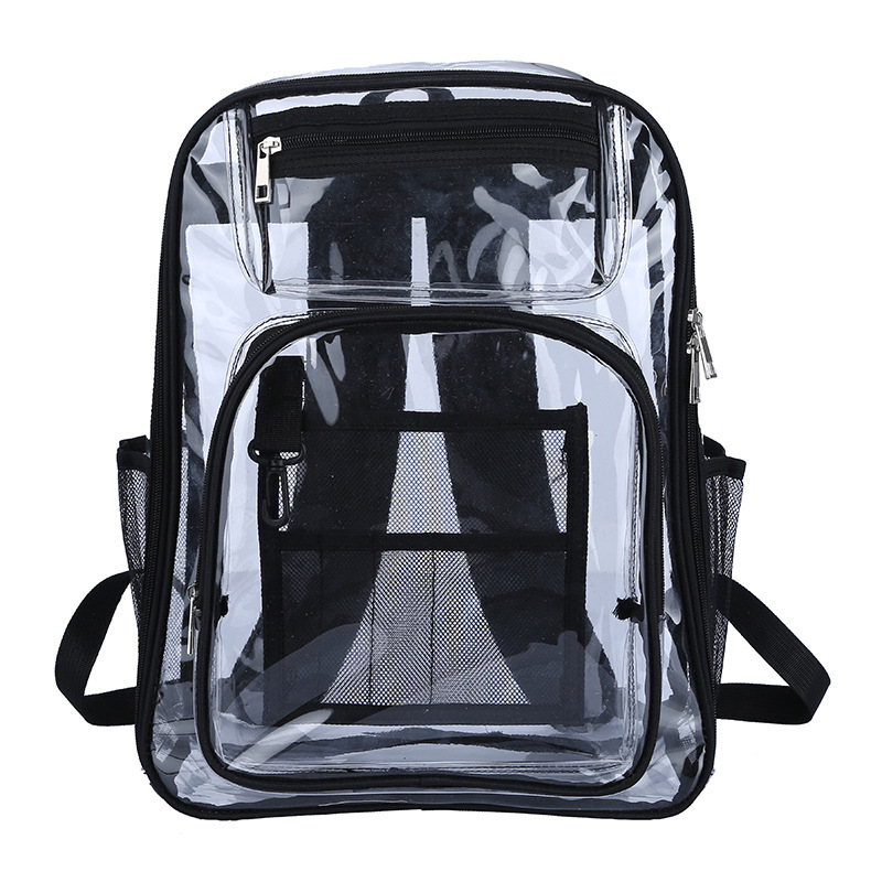 Picture of Cross-border explosions transparent backpack Amazon wholesale export waterproof PVC bag large capacity [selling]]