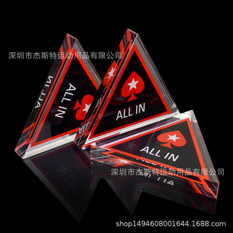 Picture of ALLIN Cards Texas Hold'em poker poker Baccarat Black Jack 21-point Shuttle Full-pressure Full-bottom Annotation Signs