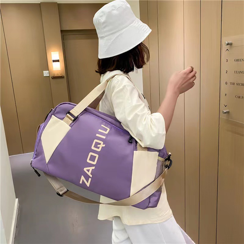 Picture of Leisure Fitness Travel Bag Women's Short-distance Travel Portable Luggage Bag New Dry and Wet Separation Yoga Bag Fitness Bag