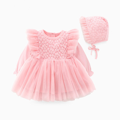 Picture of 2025 Autumn Baby Girl Dress Supplies Cute Baby Girl Princess Dress Tutu Skirt Popular Baby Clothes