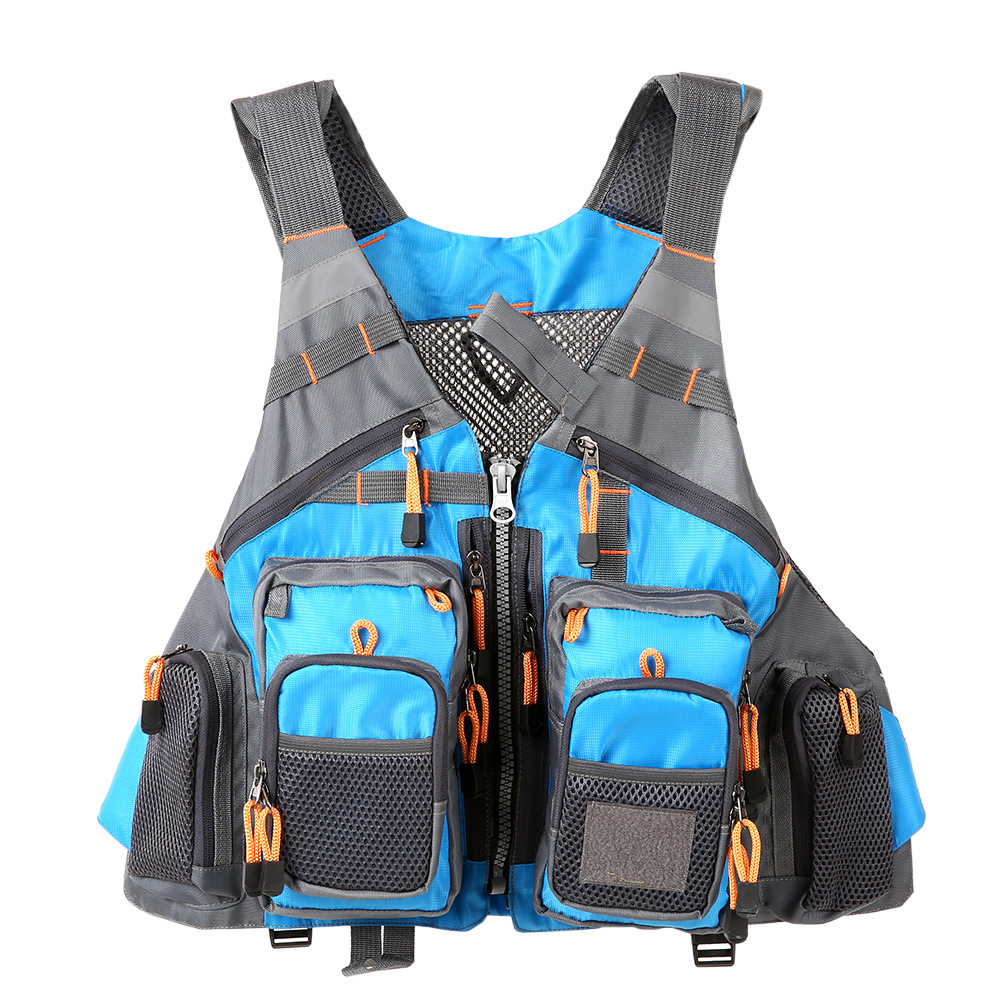 Picture of Fishing Vest, Flying Lure Vest, Fishing Suit, Adventure Breathable Multi-Functional Multi-Flap Pocket Pants Vest, Cross-Border Hot Sale
