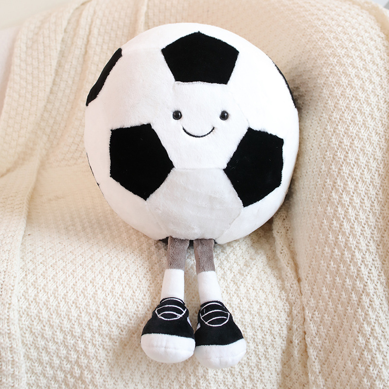 Picture of Cross-Border Basketball Pendant Football Volleyball Doll Pillow Simulation Badminton Doll Plush Pendant Creative Keychain