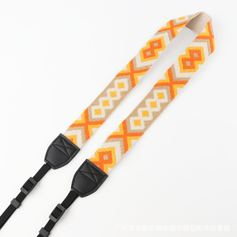 Picture of SLR Camera Shoulder Strap Camera Strap Waterproof Shock Absorbing Decompression 3.8cm Ethnic Jacquard Camera Strap