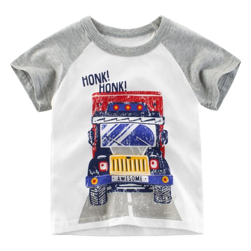 2025 Summer Boys' Clothing New Guangdong Supply Kidsren's T-Shirt Short-Sleeved Kidsren's Undershirt Male Baby Clothes