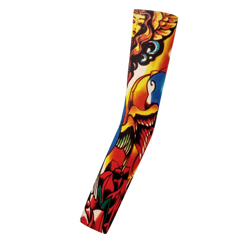 Picture of Outdoor Sleeve Tattoo Sleeve Seamless Men's and Women's Flower Arm Riding Sunscreen Sleeve Tattoo Arm Gifts