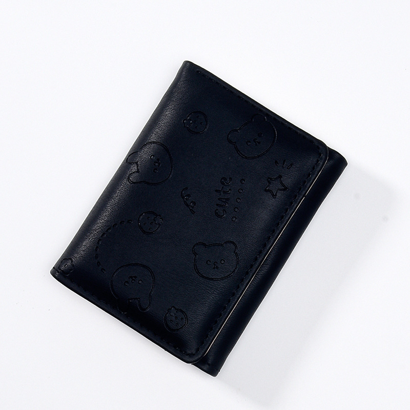 Picture of New Fashion Korean Style Short Women's Small Wallet Solid Color Ins Simple Multi Card Cute Student Change Card Bag