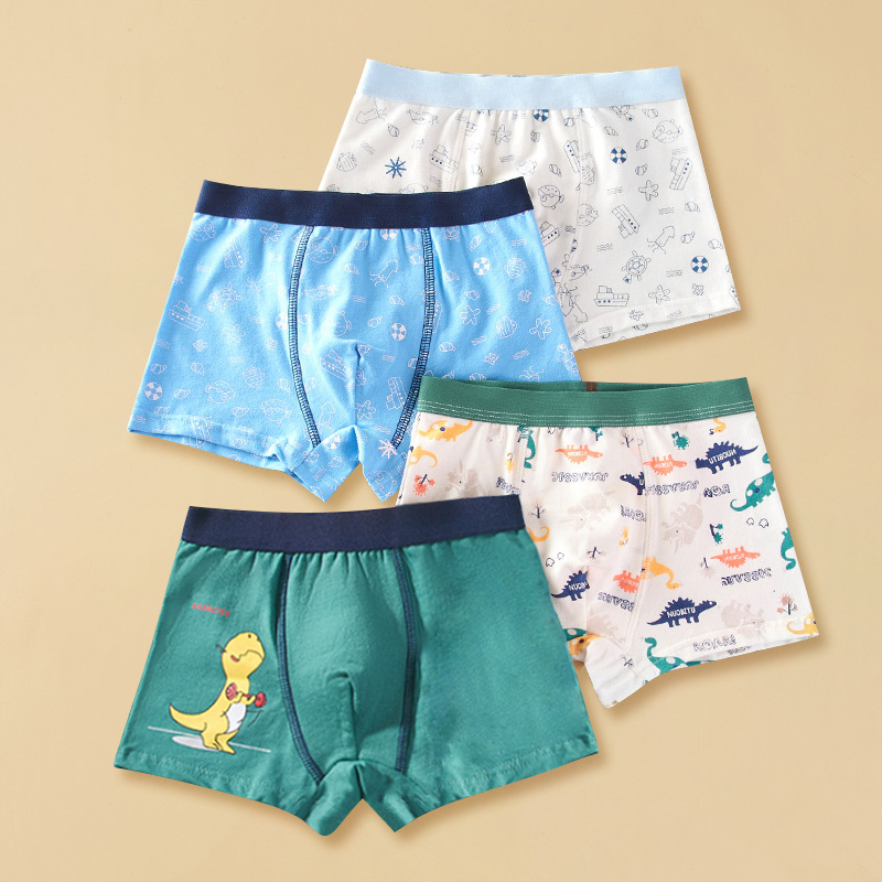 Picture of Children's Underwear Boys' Pure Cotton Boxer Shorts Boys' Baby Children's Underwear Underwear