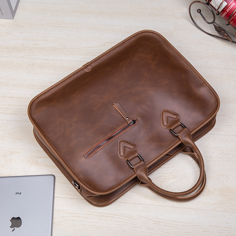 Picture of Men's Bag Retro Stereotype Handbag Men's Briefcase Large Capacity Business Bag Korean-style Shoulder Crossbody Computer Casual Bag