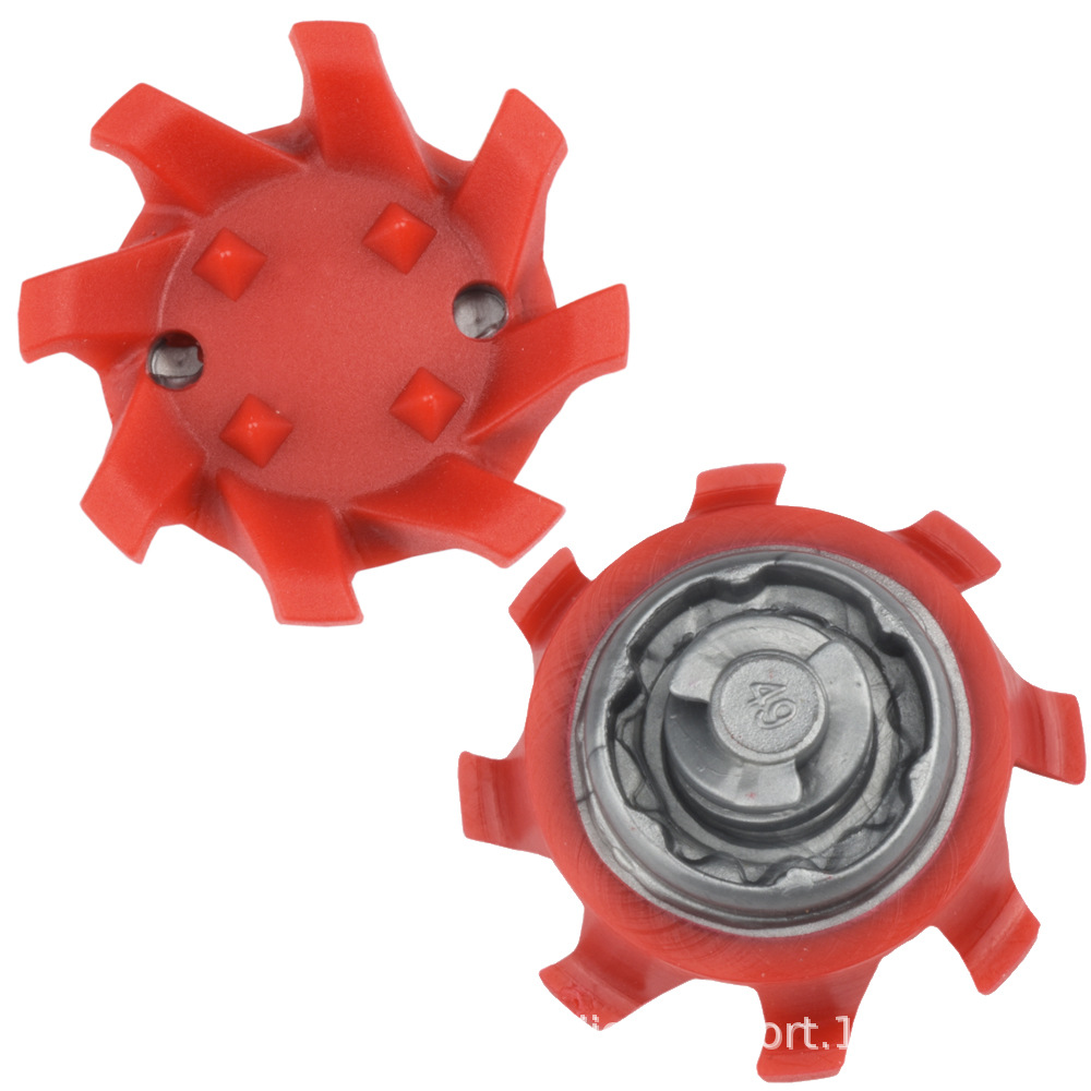 Picture of Golf spikes golf spikes Red gray fast rotating spikes golf shoes accessories