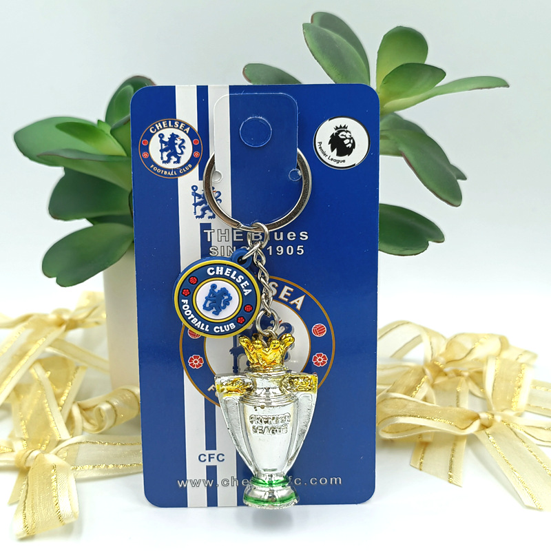 Picture of Brazil France Portugal Hercules Cup World Cup plus PVC team emblem football resin trophy fans keychain