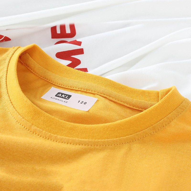 Picture of Children's clothing summer Korean children's clothing new boys short sleeve T-shirt boys cotton loose top children's short sleeve