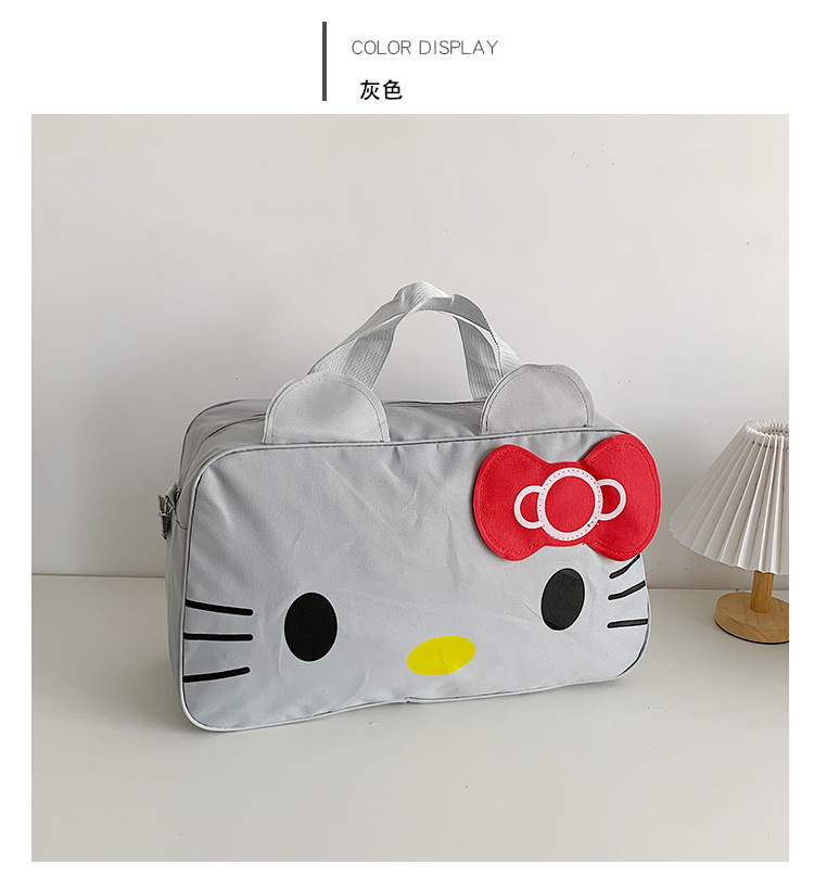 Picture of Wholesale Fashion Cat Large Capacity Student Travel Bag Waterproof Large Capacity Cute Girl KT Duffel Bag Women's Portable