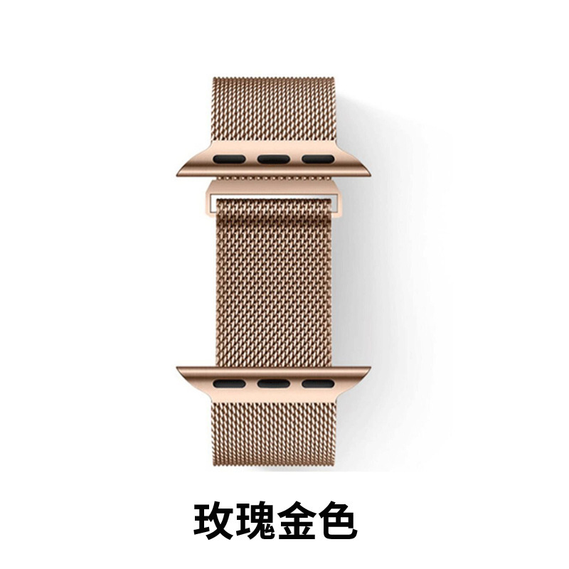 Picture of For Milanese Nice Apple Watch applewatch Stainless Steel Loop Magnetic Buckle Iwatch Strap New