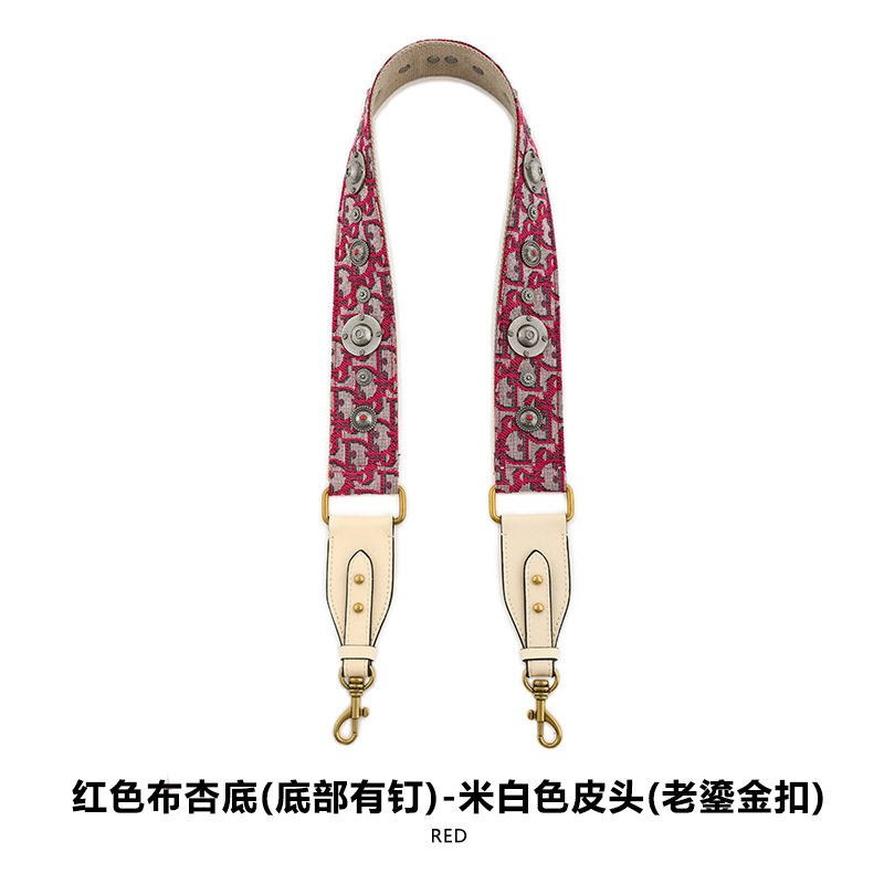 Picture of Mahuangshi MHS-F-66 Wide Bag with Canvas Shoulder Strap Shoulder Crossbody Cowhide Bag Accessories Bag Strap Comfortable D