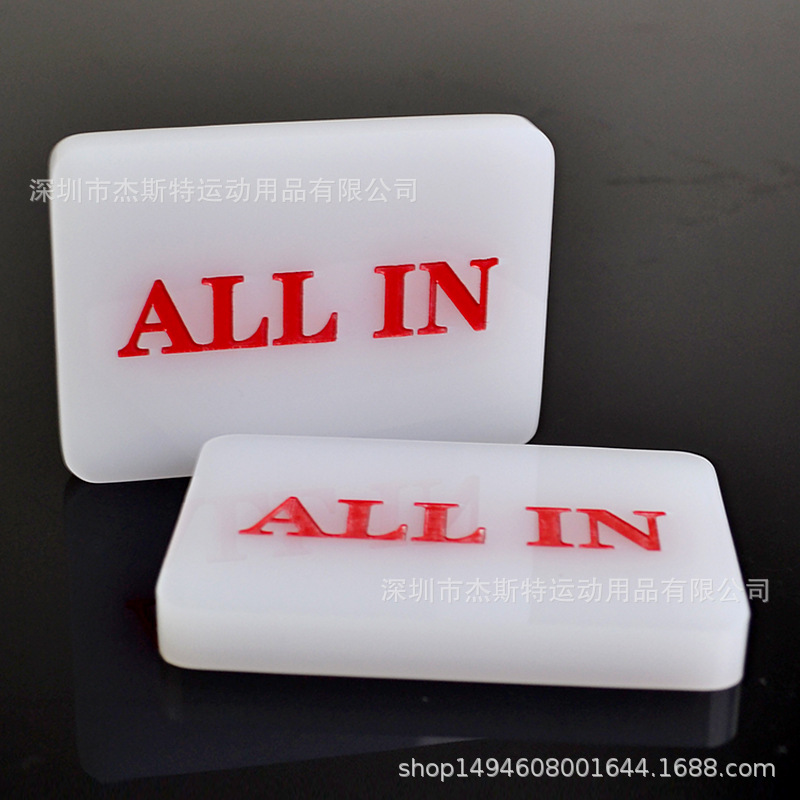 Picture of ALLIN Cards Texas Hold'em poker poker Baccarat Black Jack 21-point Shuttle Full-pressure Full-bottom Annotation Signs