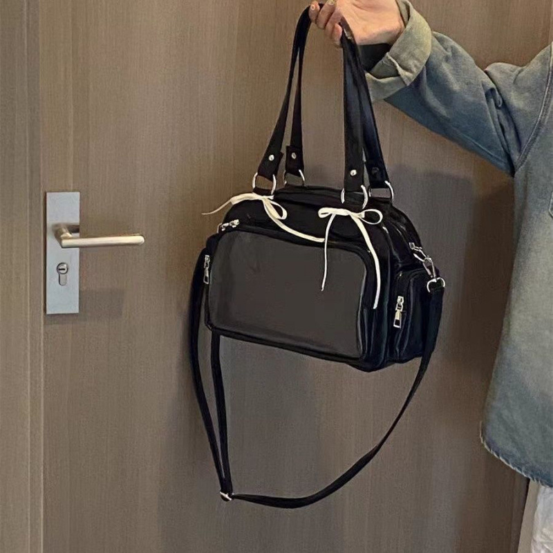 Japanese-Style Anime 2025 Trendy Versatile Large-Capacity Shoulder Crossbody Bag for Commuting and Daily Use